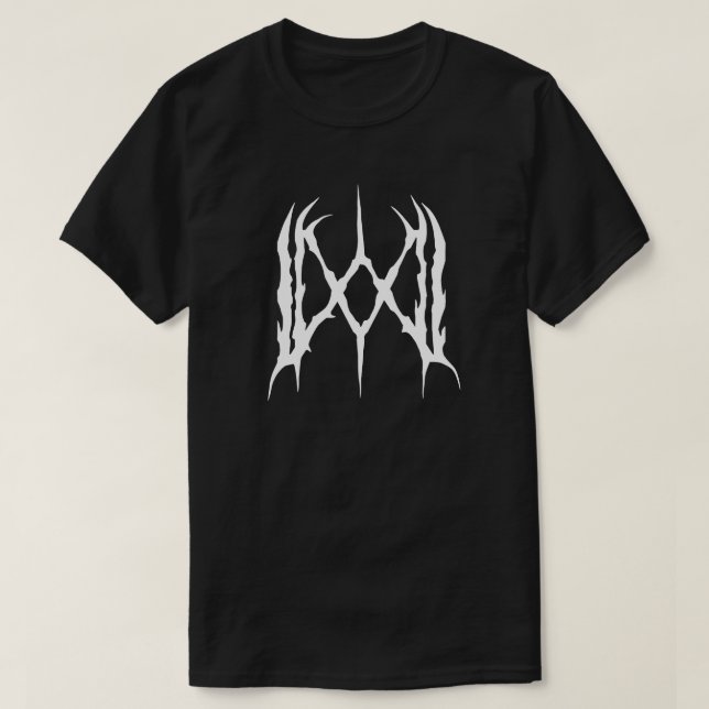 T-shirt Black Tee du logo blanc (Design devant)