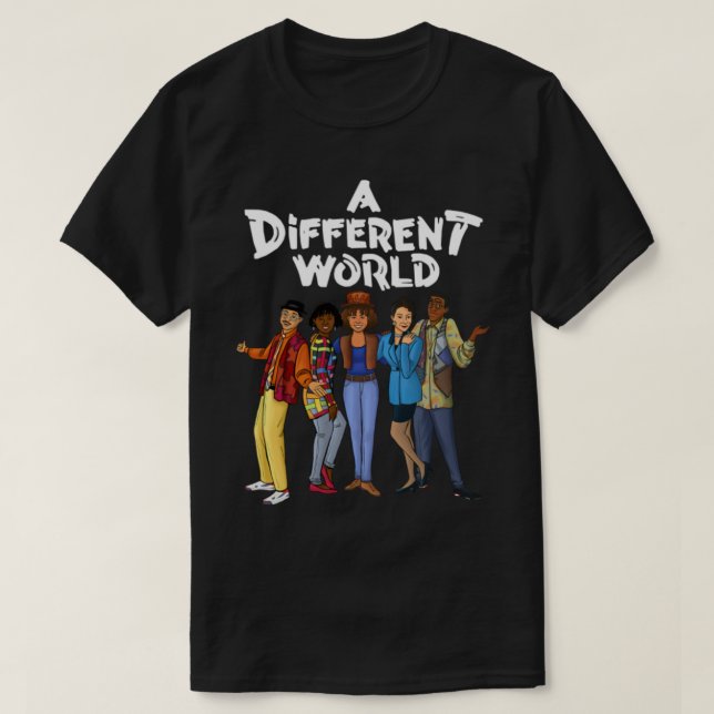 T-shirt Black TV Show Un monde différent (Design devant)