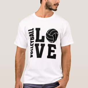 T-shirt Black Volleyball Love, Volleyball