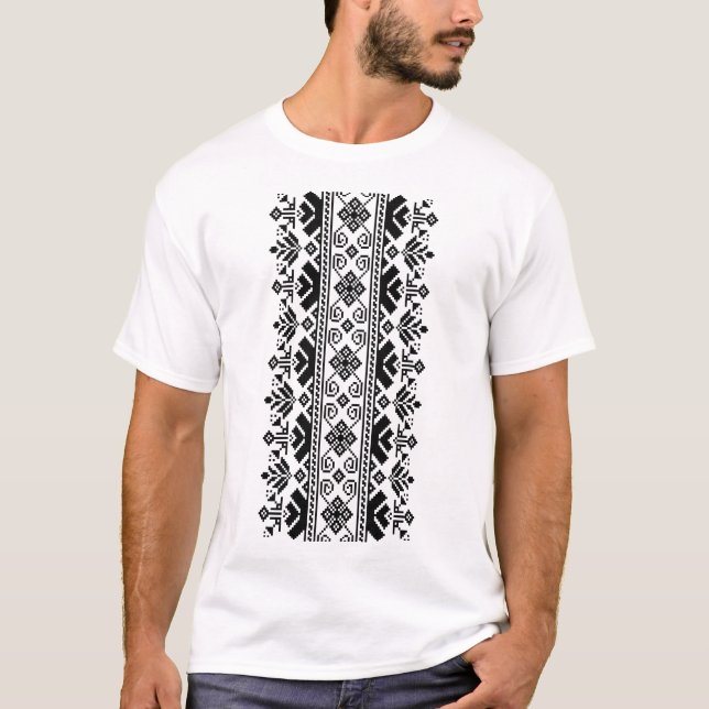 T-shirt Black Vyshivanka (Devant)