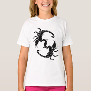T-shirt Black & White Letter S