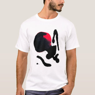 T-shirt Black Widow Ink Blot Art Abstrait