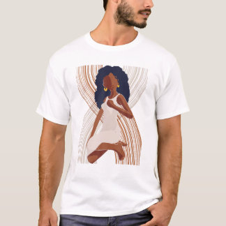 T-shirt Black Women Melanin Girl Journée internationale de