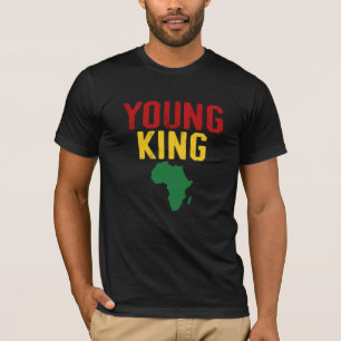 T-shirt Black Young King African American Tee, BLM