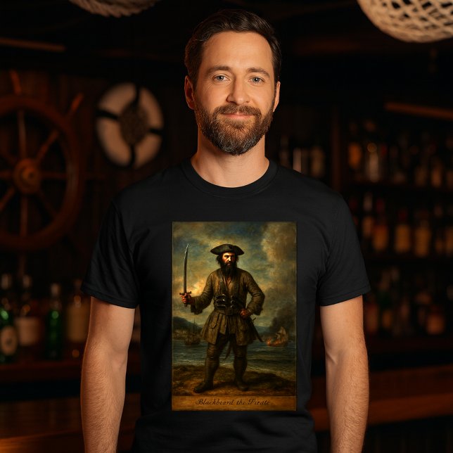 T-shirt Blackbeard The Pirate (Créateur téléchargé)