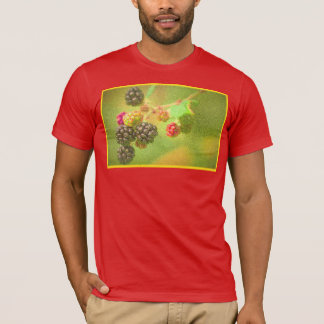 T-shirt "Blackberries Fruit Plante" Photo mignonne. Comman