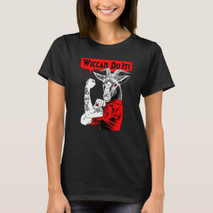 T-shirt Blackcraft Baphomet Wiccan Fais-le Satanique Fémin