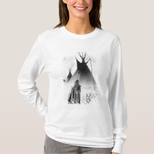 T-shirt Blackfoot courageux, près de Calgary, Alberta,