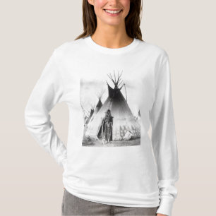 T-shirt Blackfoot courageux, près de Calgary, Alberta,