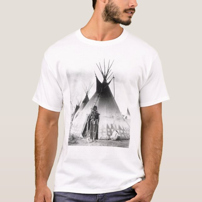 T-shirt Blackfoot courageux, près de Calgary, Alberta, (Devant)