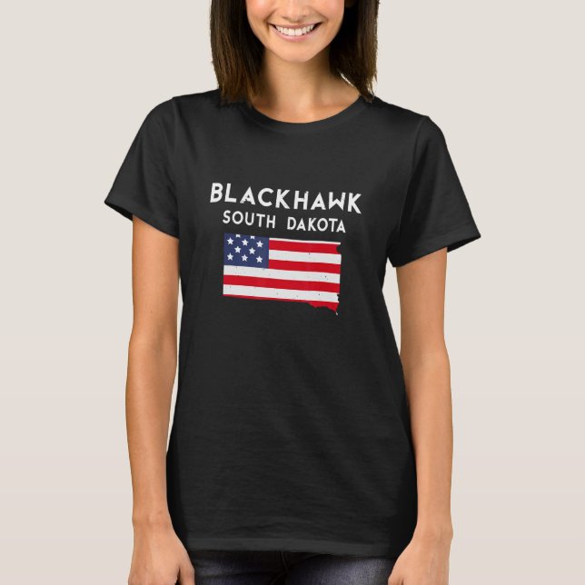 T-shirt Blackhawk South Dakota USA State America Travel So (Devant)