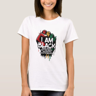 T-shirt Blackity Black Power Fist Pride Pan-African Graffi