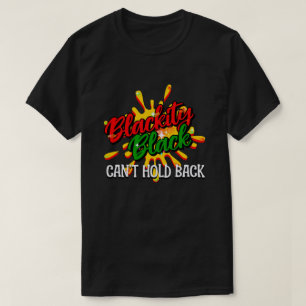 T-shirt BLACKITY NOIR NE PEUT PAS TENIR EN RETOUR Mois de 