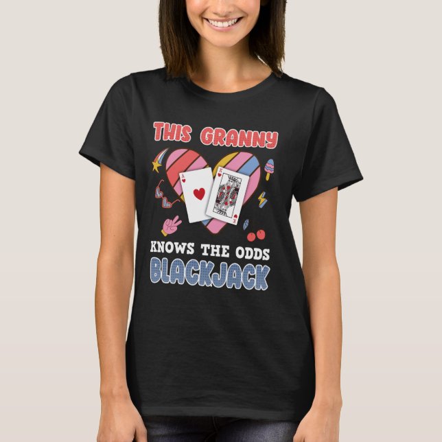 T-shirt Blackjack CE GRAND CONNAÎT LES CHANCES BLACKJACK G (Devant)