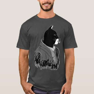 T-shirt Blacksad Ville de nuit noir et blanc noire noire