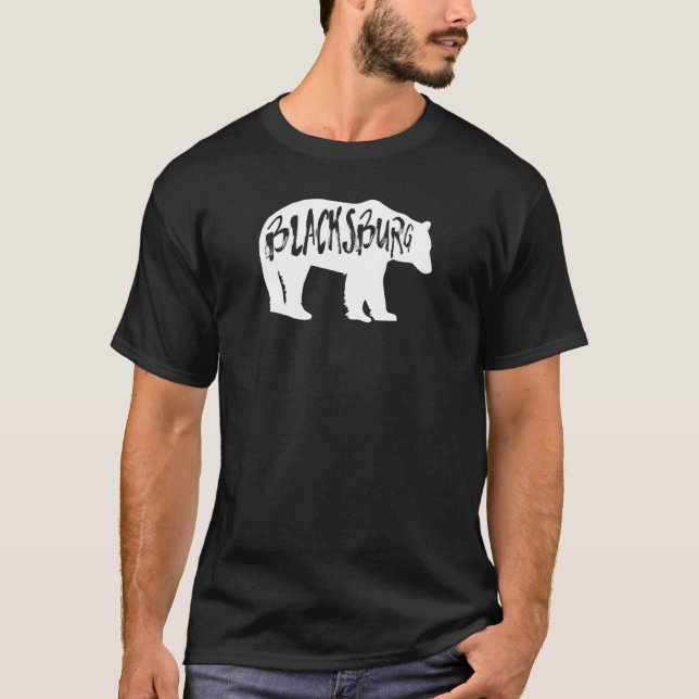 T-shirt Blacksburg Virginia Bear 1 (Devant)