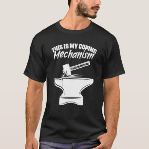 T-shirt Blacksmier Anvil Hammer Forge Métalworking Bl