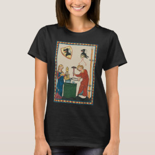 T-shirt Blacksmith Forge Casque Art Médiéval
