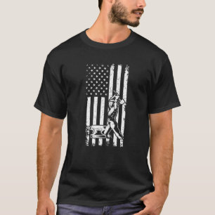 T-shirt Blacksmith - Forging Hammer Anvil US Drapeau Métal