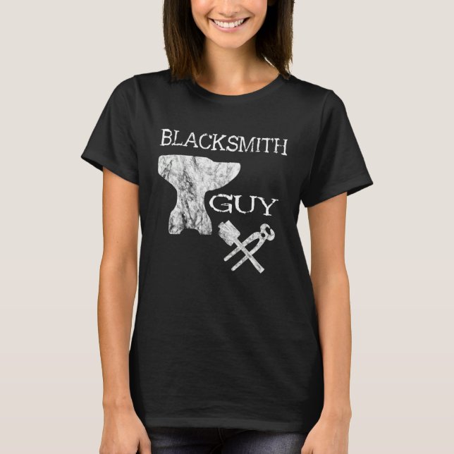 T-shirt Blacksmith Guy Horses Hoof Blacksmith Boys Forges (Devant)