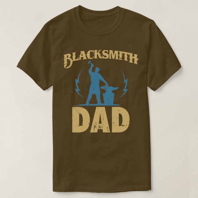 T-shirt Blacksmith Papa Idée Cadeau Blacksmithing Forging  (Design devant)