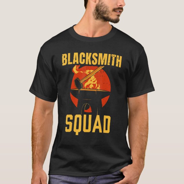 T-shirt Blacksmith Squad Blacksmithing Job (Devant)