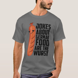 T-shirt Blague allemande cool Wurst   Amusant Ventilateur 