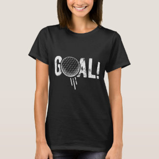 T-shirt Blague de but de football drôle Golf Quatre