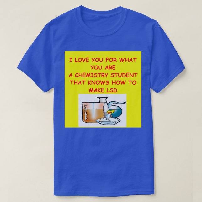 T-shirt Blague de chimie 6 (Design devant)