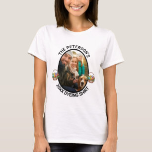 T-shirt Blague de Pâques Chemise de teinture de photo de