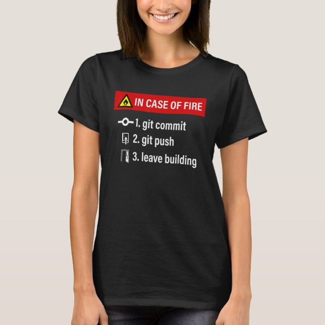T-shirt Blague de programmeur Web Software Developer Git C (Devant)