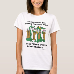 T-shirt Blague démocrate des créatures marécageuses