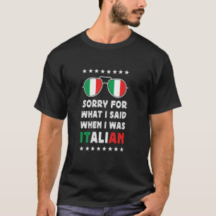 T-shirt Blague italienne drôle Fierté italienne fière Drap
