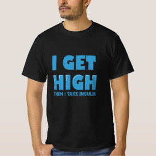 T-shirt Blague sur le diabète sucré de sang