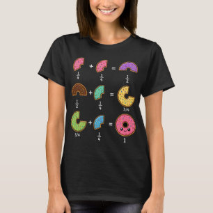 T-shirt Blagues de maths sur les fractions de beignets