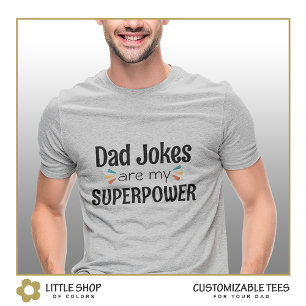 T-shirt Blagues de Papa Drôles Personnalisables Fête des P