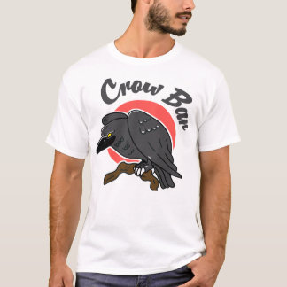 T-shirt Blagues d'oiseaux drôles Crow Bar Cadeau de blague