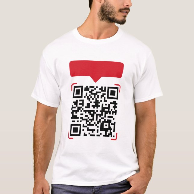 T-Shirt Blagues Idiotes Code QR (Devant)