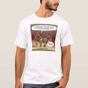 T-shirt Blagues Idiotes de Castor Drôle de Dessin Animé