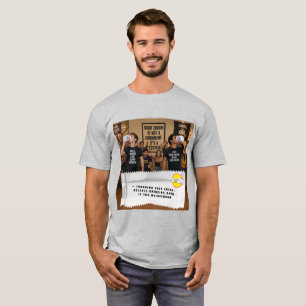 T-Shirt Blagues sur les Emballages de Chewing-Gum