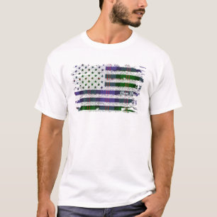 T-shirt Blair Nom de famille American Flag Scottish Clan T