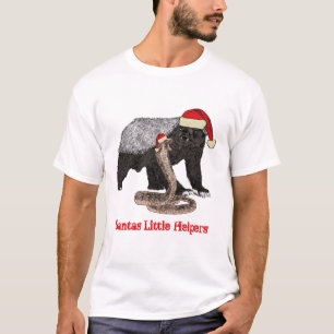 T-shirt Blaireau Citation de Noël Ironie Festive Serpent D