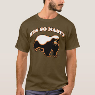 T-shirt Blaireau de miel : hes si méchants