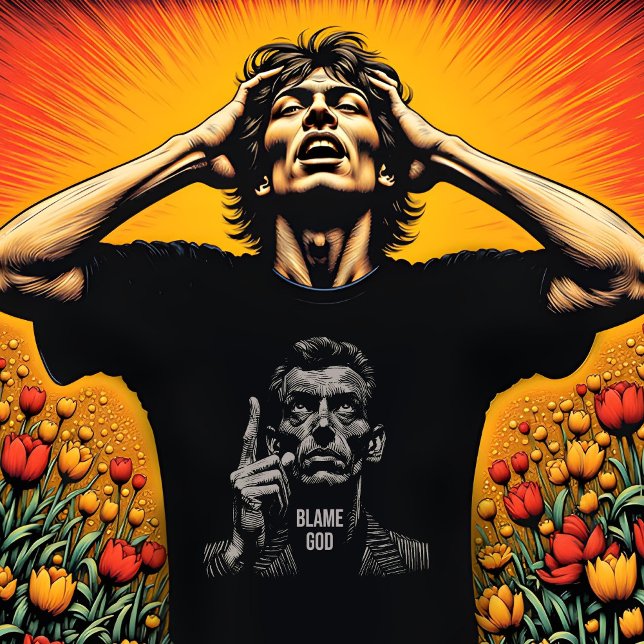 T-shirt Blâmer Dieu (Créateur téléchargé)