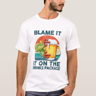 T-shirt Blâmer Sur Le Forfait Boissons Vacances De Croisi