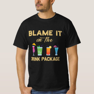 T-shirt Blâmez-le sur le forfait Drink Funny Family Cruise
