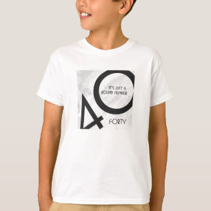T-shirt Blanc 40 décades Anniversaire