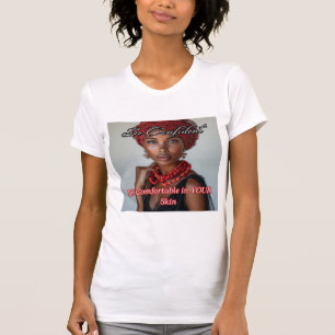 T-shirt blanc à manches courtes pour femmes "Soyez