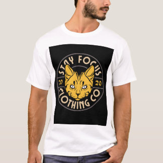 « T-shirt blanc à manches longues avec motif de ch