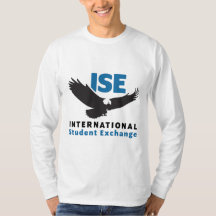 T-shirt blanc à manches longues ISE Carré Logo pou